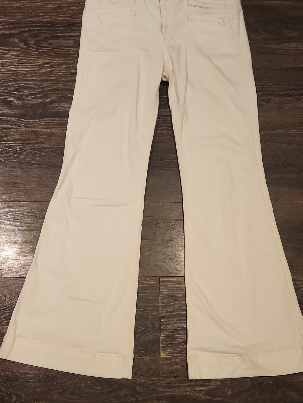 ❤️ GAP HIGH RISE WIDE LEG TROUSER JEANS, IVORY, 8 (29) - Picture 6 of 7